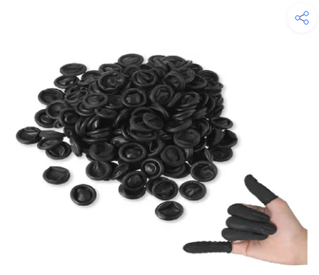 MS. Black Finger Cots